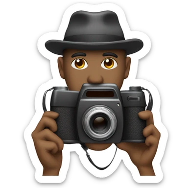 JZ  in hat with camera sticker