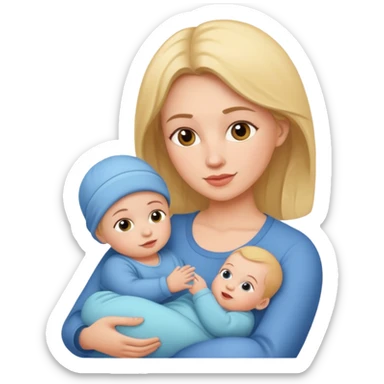 Mother and baby  sticker