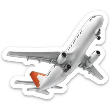 Plane landing sticker