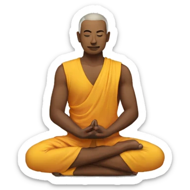 padmasana male sticker