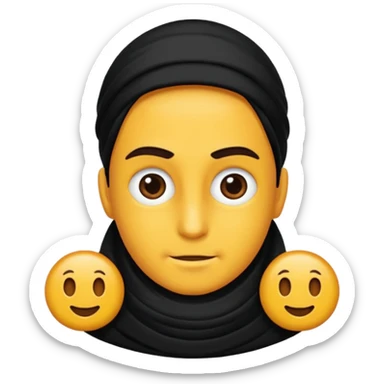 Siyah Uzun saçlı kaküllü bir kız yapalım  sticker