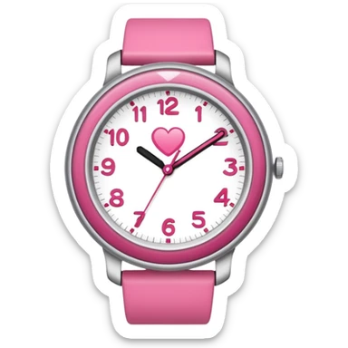 reloj de arena rosa sticker