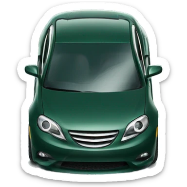 Luxury dark green car-key sticker