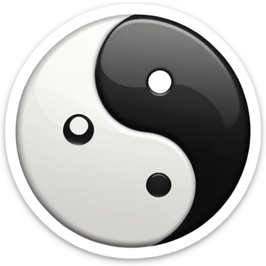 Yin yang emoji sticker