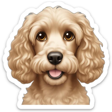 cocker spaniel poodle mix sticker