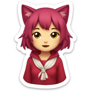 ruby Neko girl sticker
