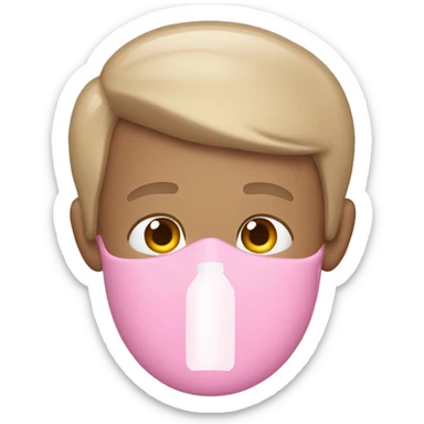 a light pink stanley quencher sticker