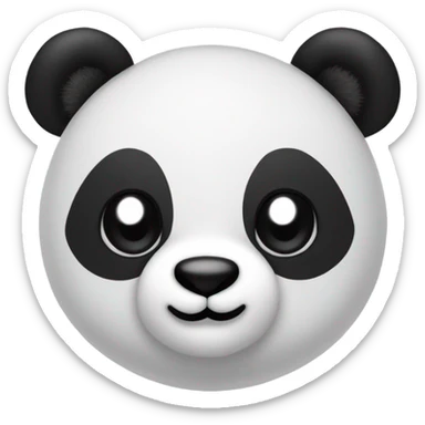 make me a cute panda stuff toy emoji sticker