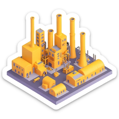 industrial factory sticker