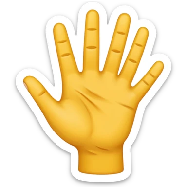 Una mano con 3 dedos sticker