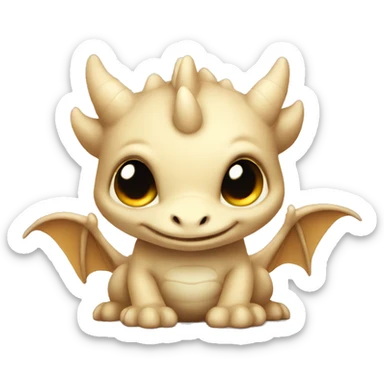 Beige Baby dragon sticker