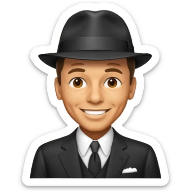 Frank sinatra emoji showing some data anlytics sticker