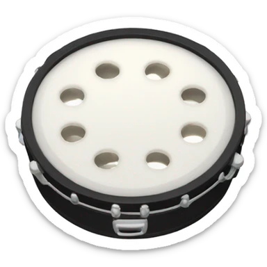 plastic tambourine sticker