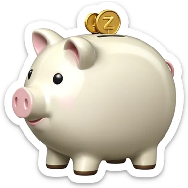 Piggybank sticker