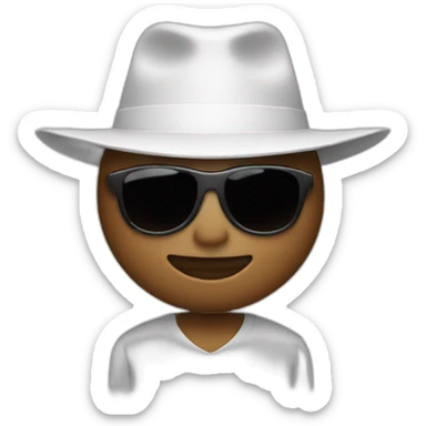 A Stickman with a white hat  sticker