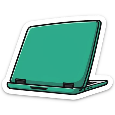 focused professional working on laptop sticker