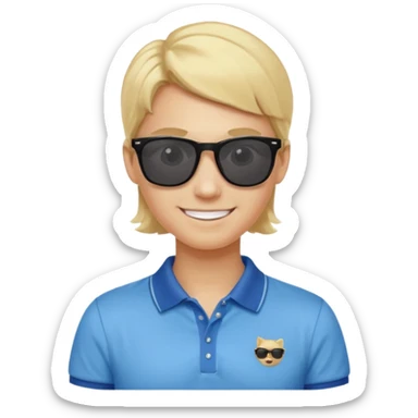 Make me a preppy aesthetic emoji sticker