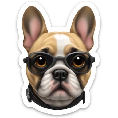 Knight rider frenchie sticker