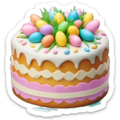 Easter cake sticker