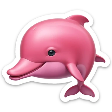 The amazon pink river dolphin sticker