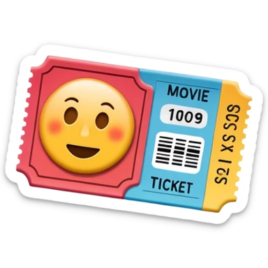 theatre movie ticket sticker