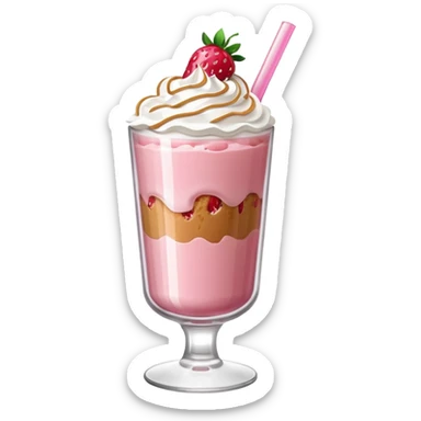 strawberry biscoff drink sticker