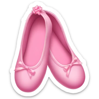 pink ballerina slippers  sticker