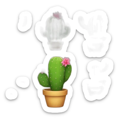 cute cactus sticker