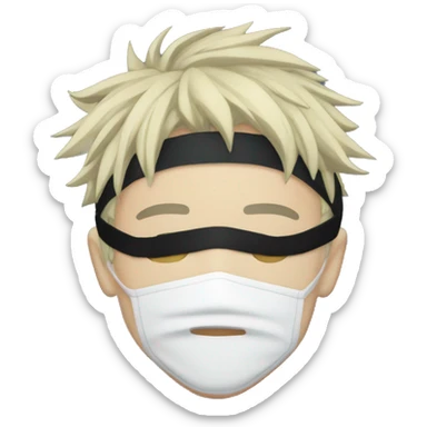 Jujutsu kaisen blindfolded gojo sticker
