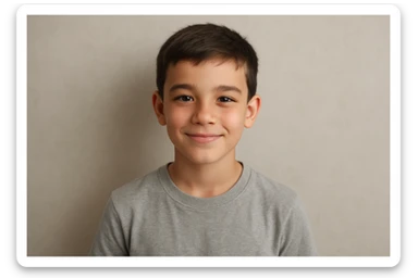 yosh bolani tasvirlab ber 10 11 yoshli orqa fonda hech narsa bo'lmasin

 sticker