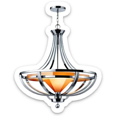 basic modern chandelier sticker