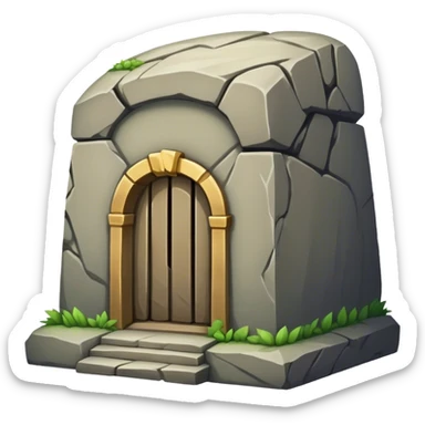 an empty tomb sticker