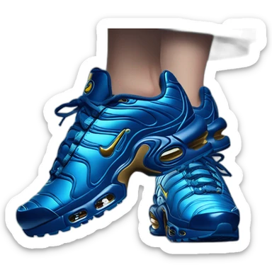 nike tn blue shine sticker