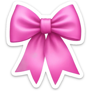 Pink bow  sticker