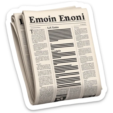 newspaper coulm sticker