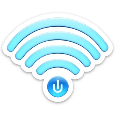 Wi-Fi symbol sticker