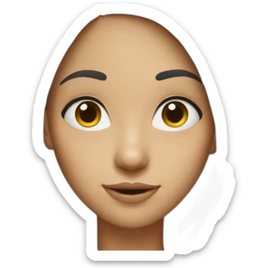 Girl with a big nose  sticker