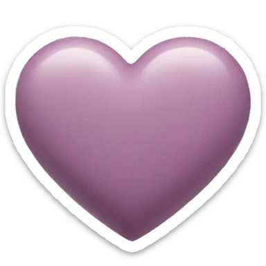 Mauve heart sticker