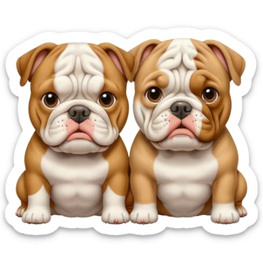 2 bulldogs sticker