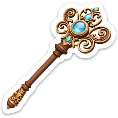 3d Magic wand sticker