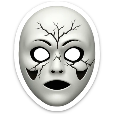 Spooky  Mask sticker