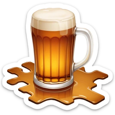 spilled ale on floor sticker