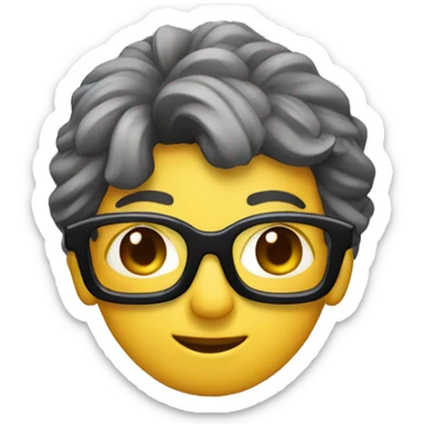 malthese with heart glasses sticker