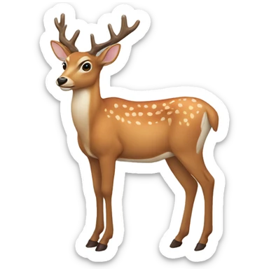 Deer sticker