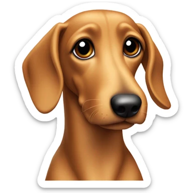 Glücklicher blonder Dackel  sticker