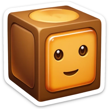 Bouillon cube sticker