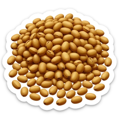 raw beans  sticker