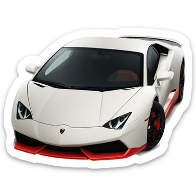 lamborghini rojo sticker