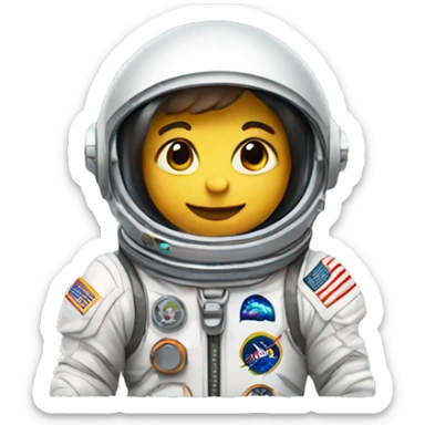 a little astronaut called astro sticker