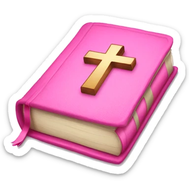 pink bible emoji  sticker